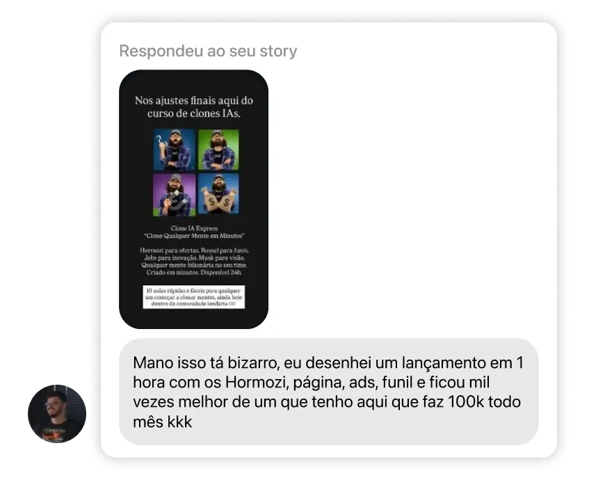 Depoimento Insta