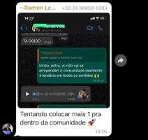 Colocando mais 1 pra dentro