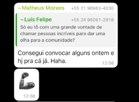 Convoquei alguns ontem