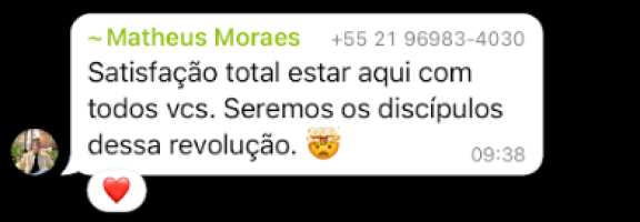 Seremos os discípulos dessa revolução